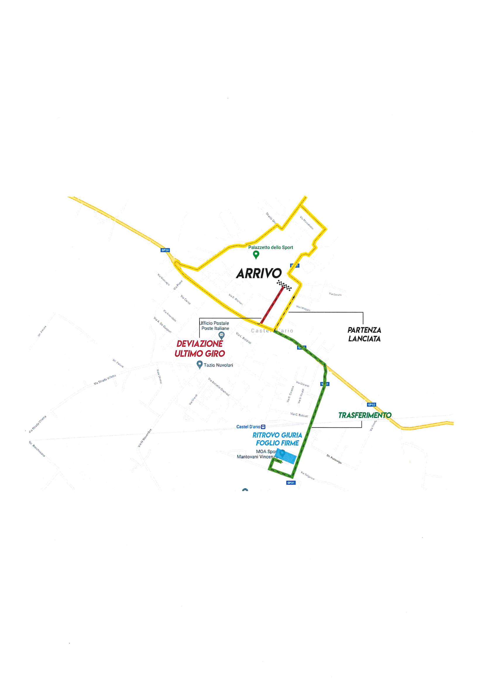 avviso CORSA CICLISTICA 2